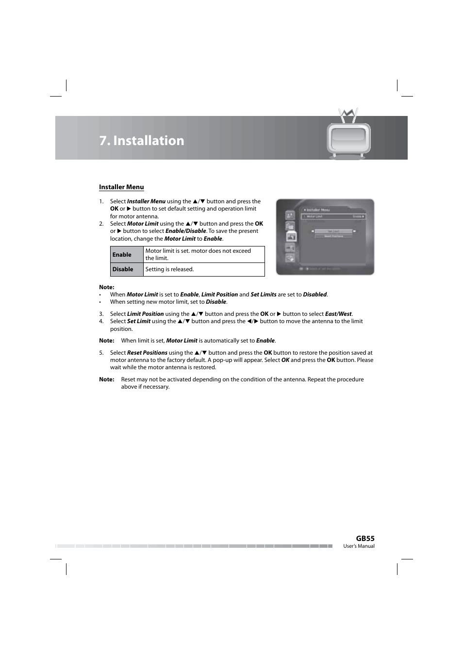 Installation | Humax COMBO-9000 User Manual | Page 56 / 86