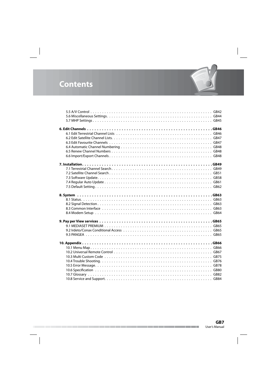 Humax COMBO-9000 User Manual | Page 8 / 86