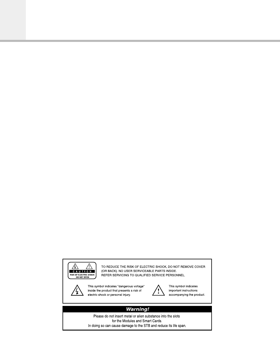 Safety | Humax IR-ACE M User Manual | Page 3 / 59