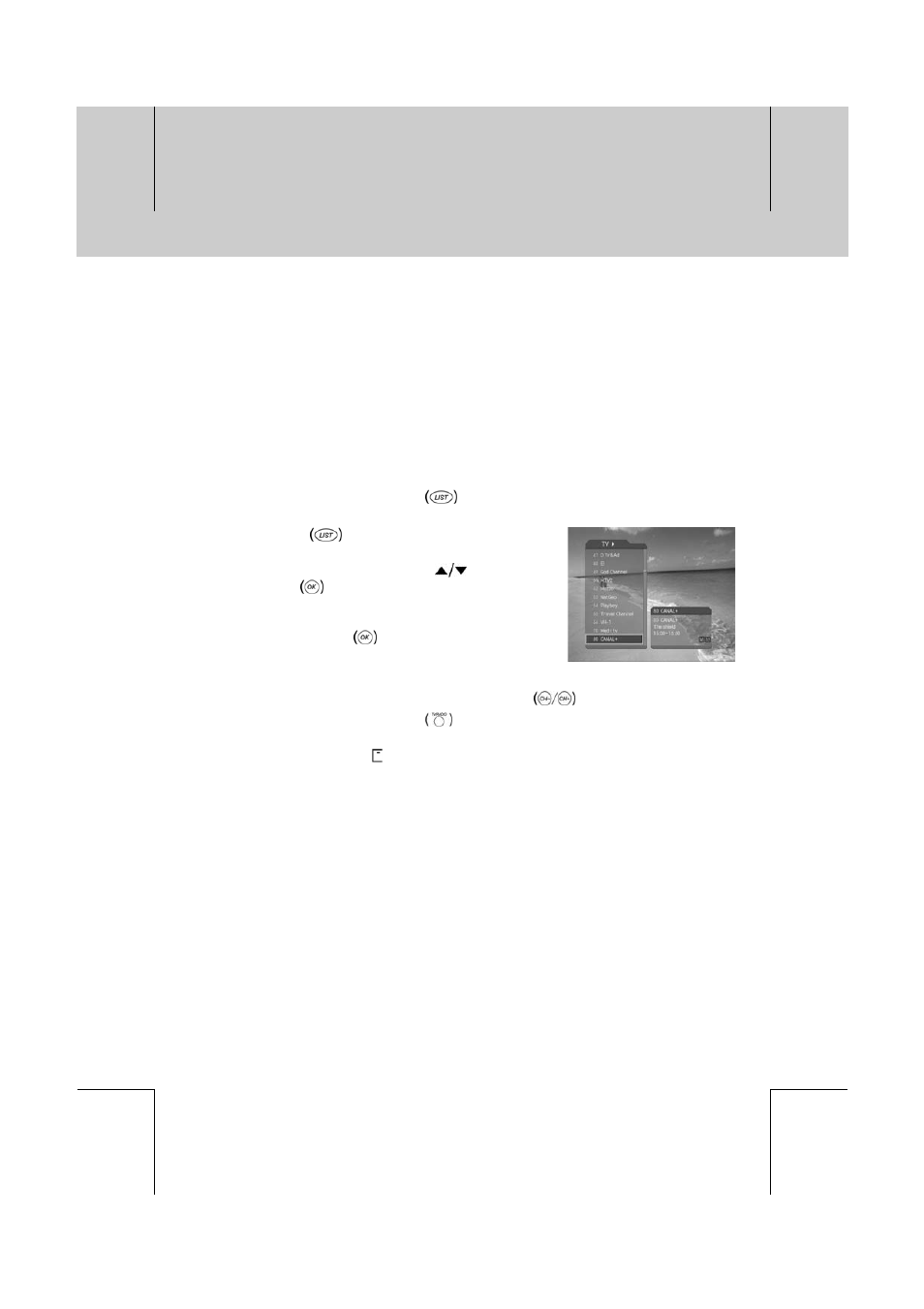 Channel list | Humax CXC-2000PVR User Manual | Page 37 / 80