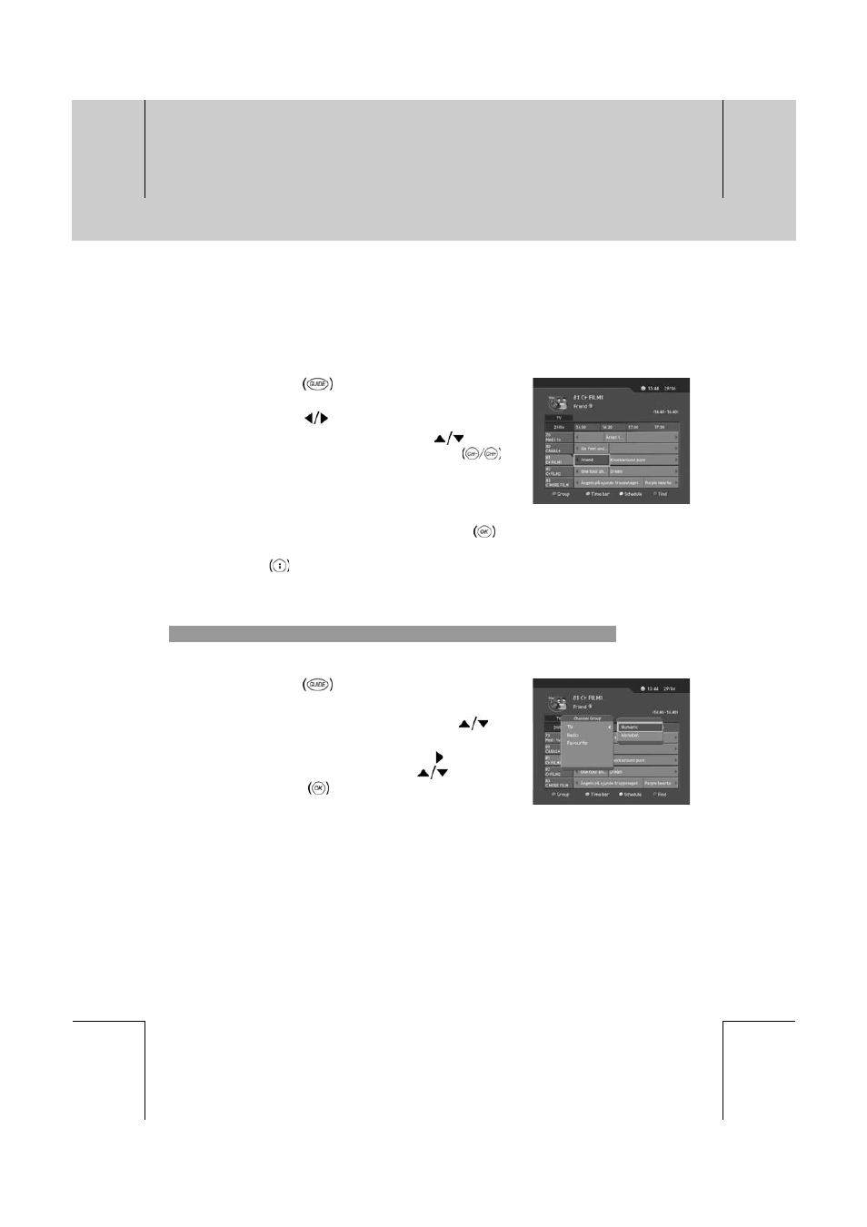 Programme guide | Humax CXC-2000PVR User Manual | Page 45 / 80