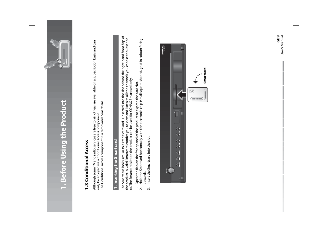 B e fo re u sing the p roduc t | Humax HDPVR-1000C User Manual | Page 10 / 97