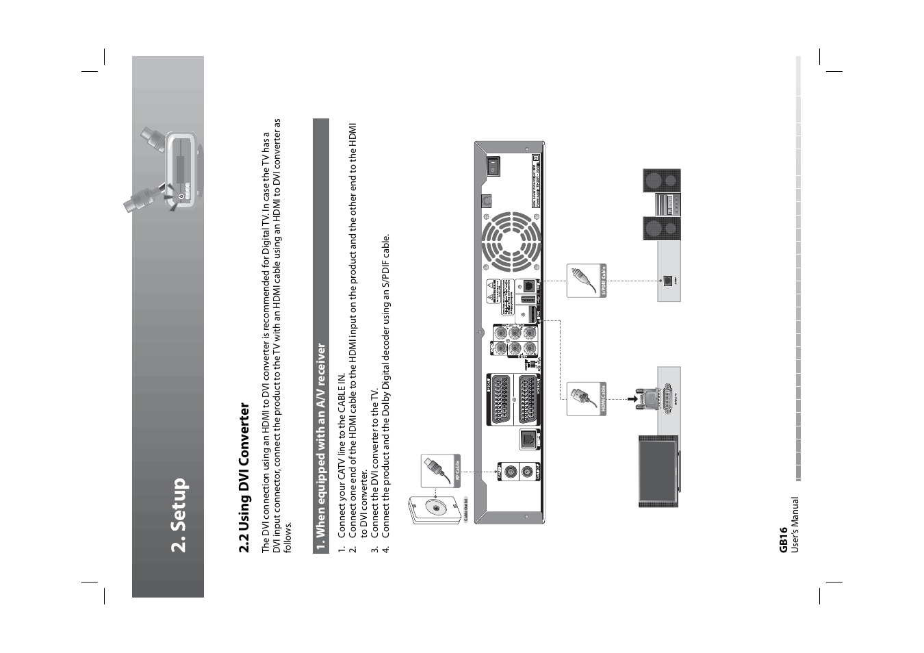 S etup | Humax HDPVR-1000C User Manual | Page 17 / 97