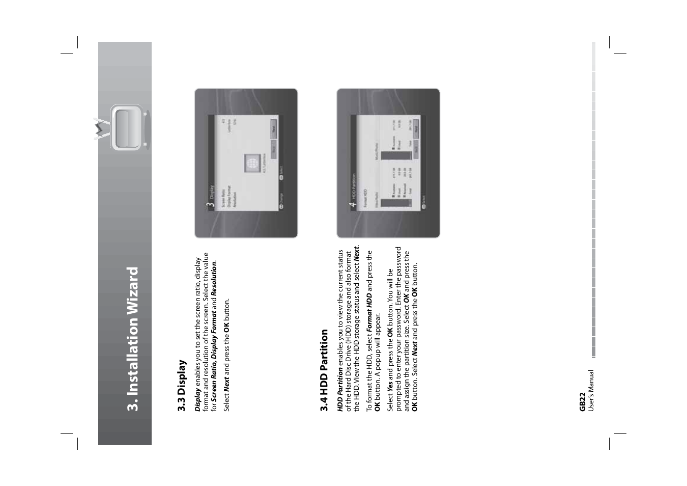 Installa tion w izar d | Humax HDPVR-1000C User Manual | Page 23 / 97