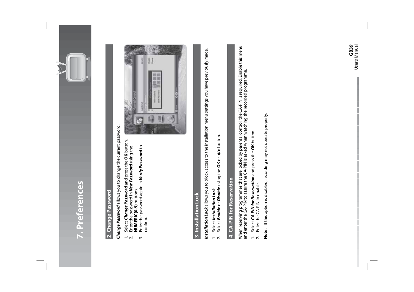 P ref er enc es | Humax HDPVR-1000C User Manual | Page 40 / 97