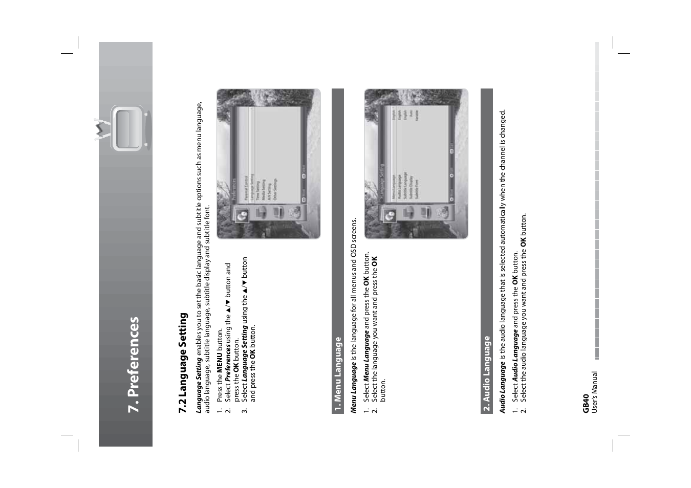 P ref er enc es | Humax HDPVR-1000C User Manual | Page 41 / 97