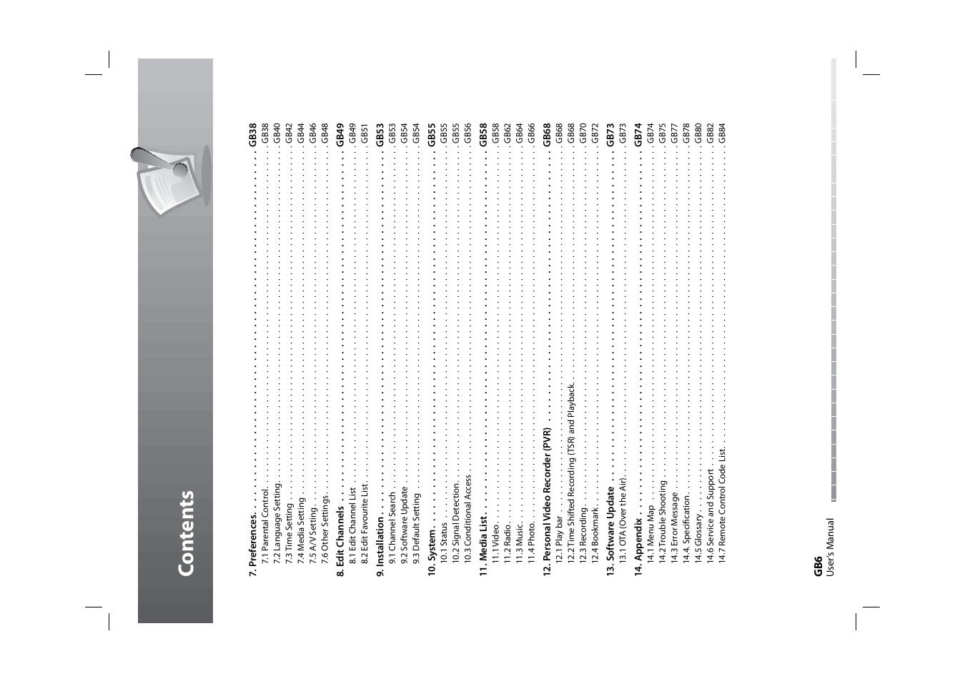 Co n ten ts | Humax HDPVR-1000C User Manual | Page 7 / 97