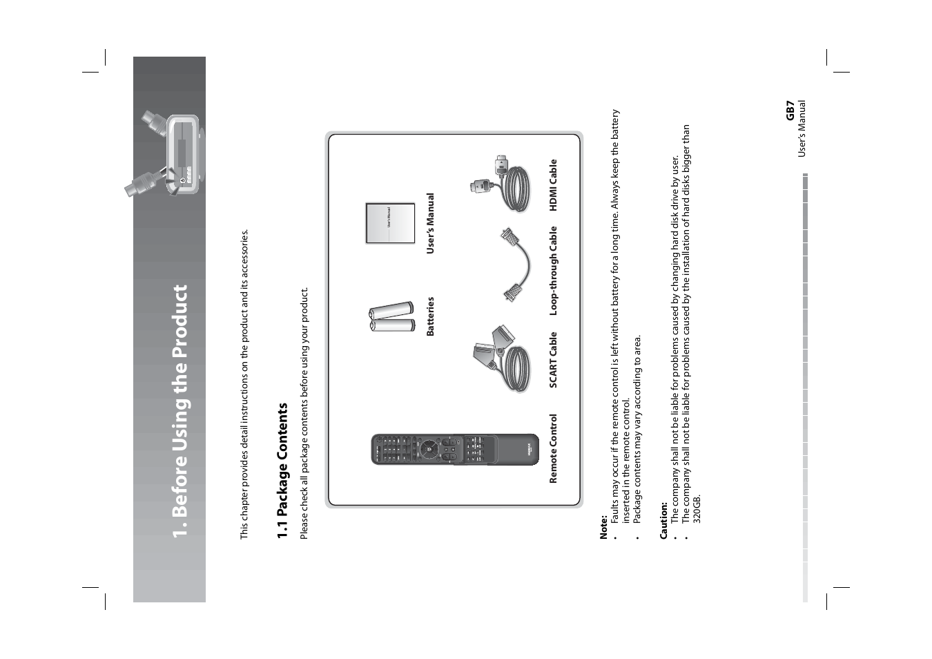 B e fo re u sing the p roduc t | Humax HDPVR-1000C User Manual | Page 8 / 97