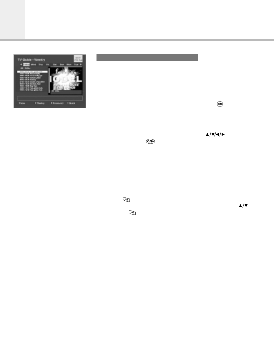 Main menu guide | Humax Digital Set-Top Box User Manual | Page 21 / 57