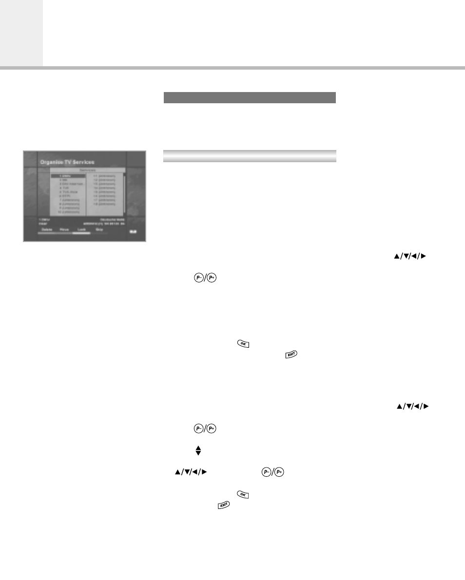 Main menu guide | Humax Digital Set-Top Box User Manual | Page 31 / 57