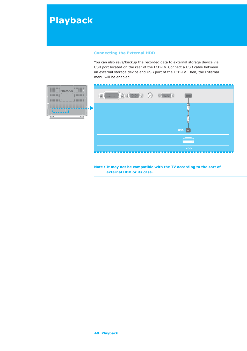 Playback | Humax LAU-26TPVR User Manual | Page 41 / 76