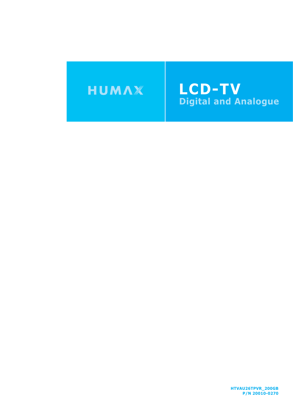 Lcd-tv | Humax LAU-26TPVR User Manual | Page 76 / 76