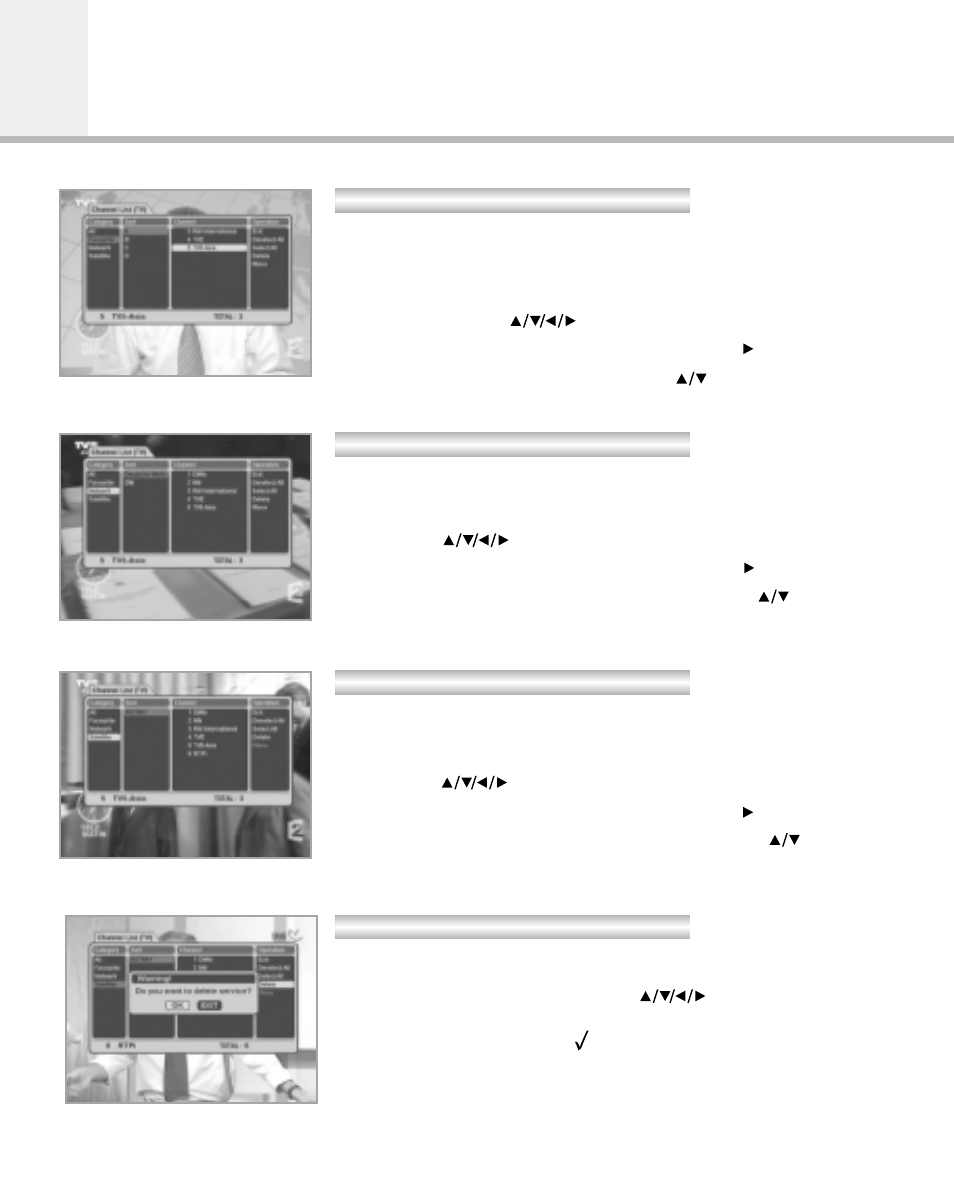 Main menu guide | Humax F2-Green User Manual | Page 21 / 48