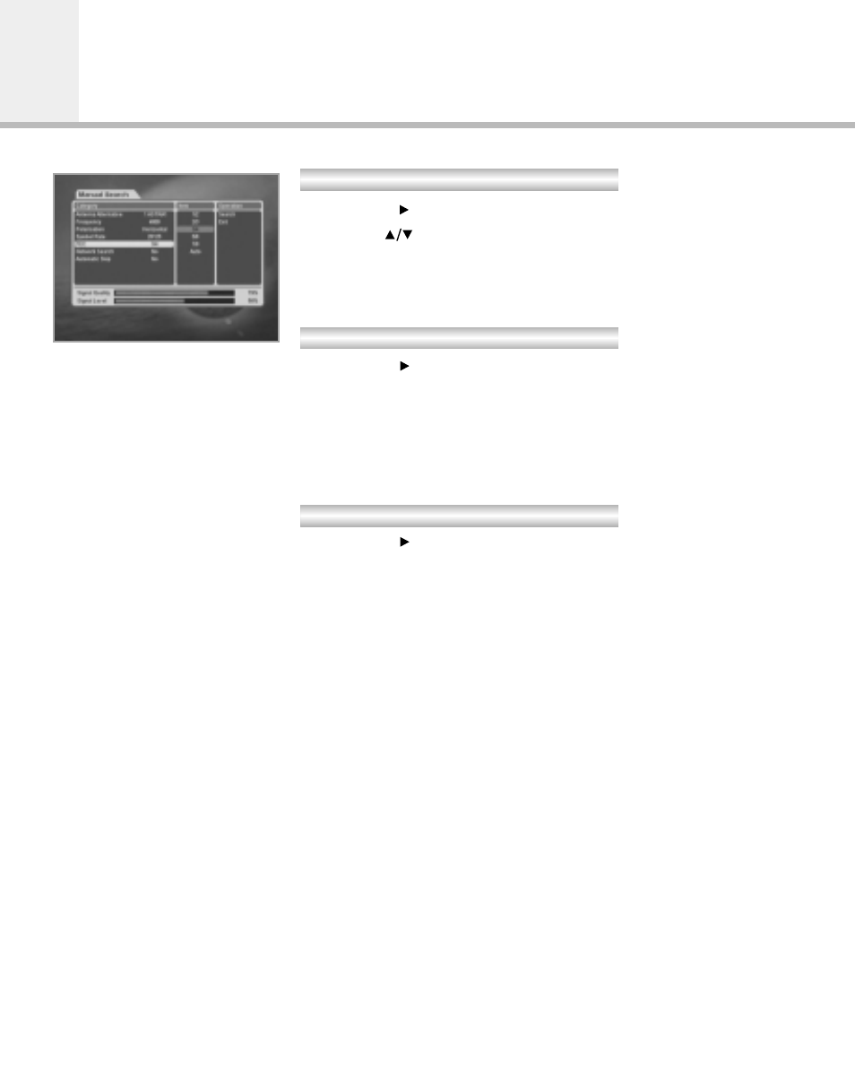 Main menu guide | Humax F2-Green User Manual | Page 29 / 48