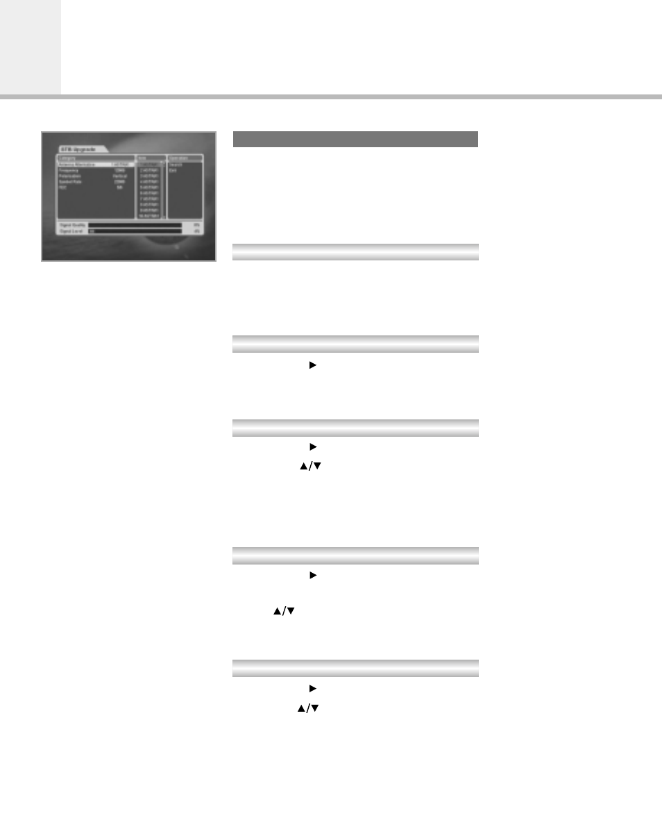 Main menu guide | Humax F2-Green User Manual | Page 39 / 48