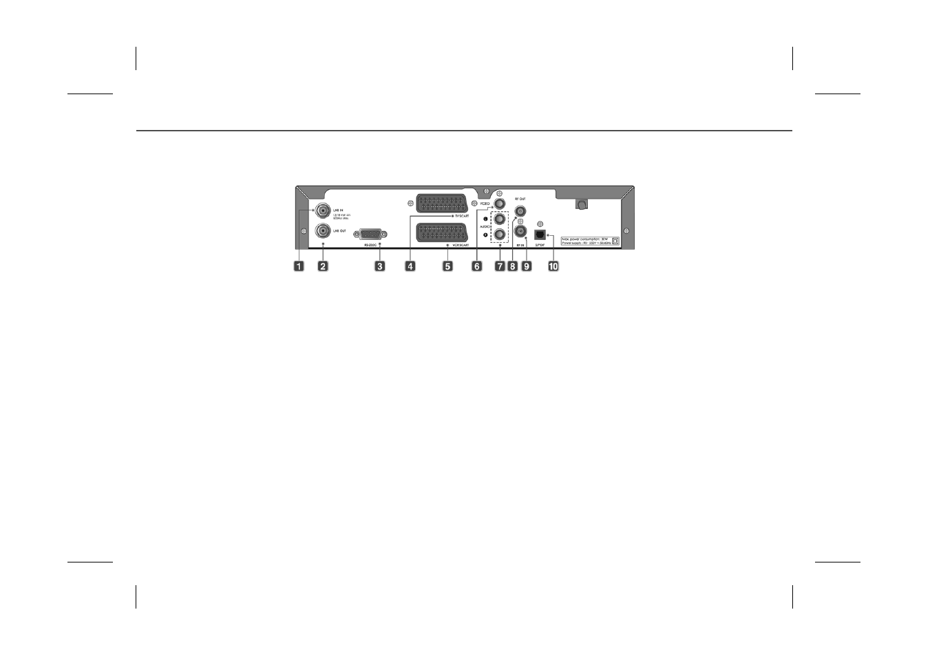 3 rear panel, Gb 7 | Humax Set-Top Box User Manual | Page 8 / 46