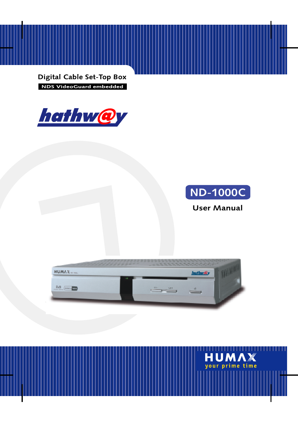 Humax HATHWAY ND-1000C User Manual | 48 pages