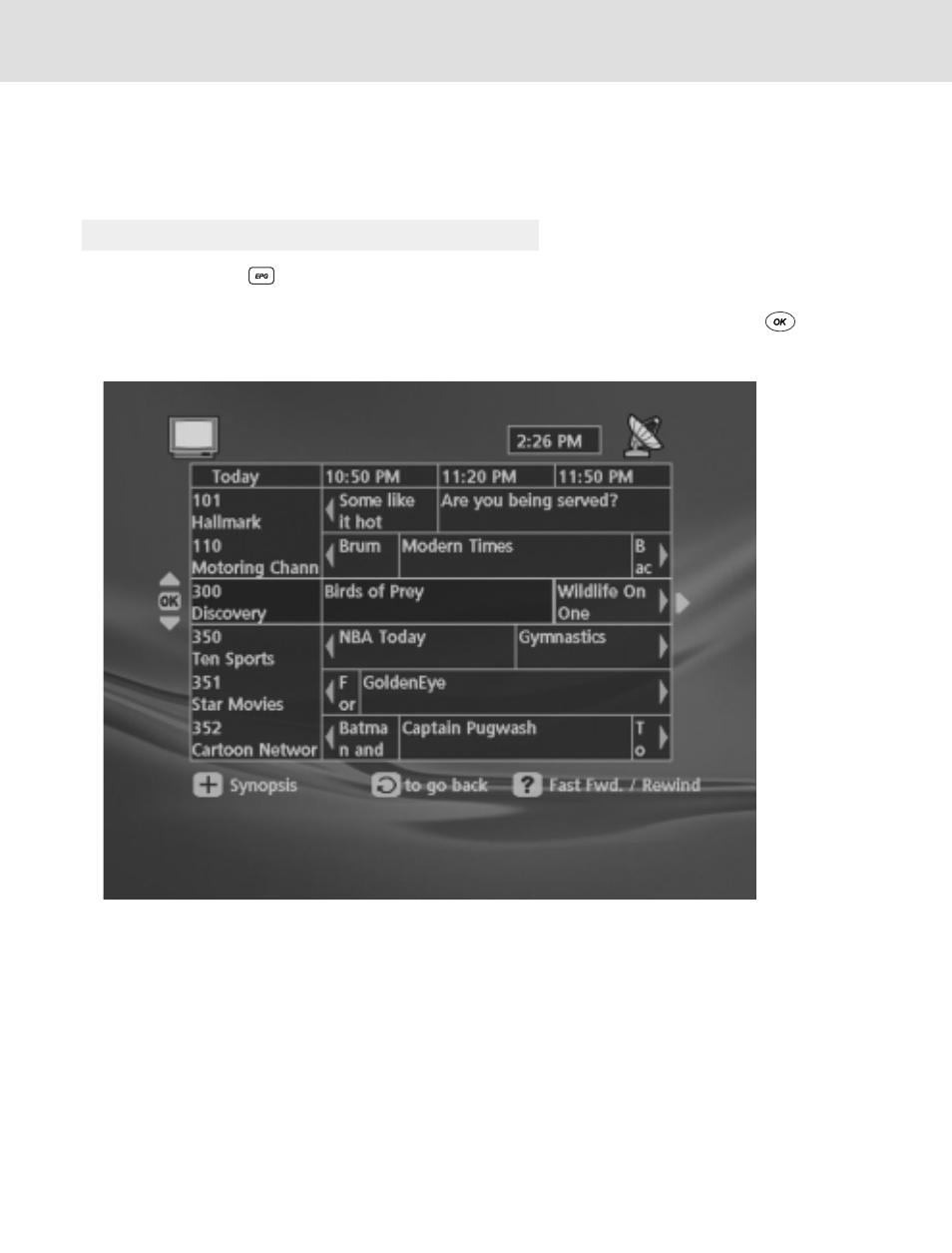 Using the epg (electronic programme guide) | Humax HATHWAY ND-1000C User Manual | Page 20 / 48