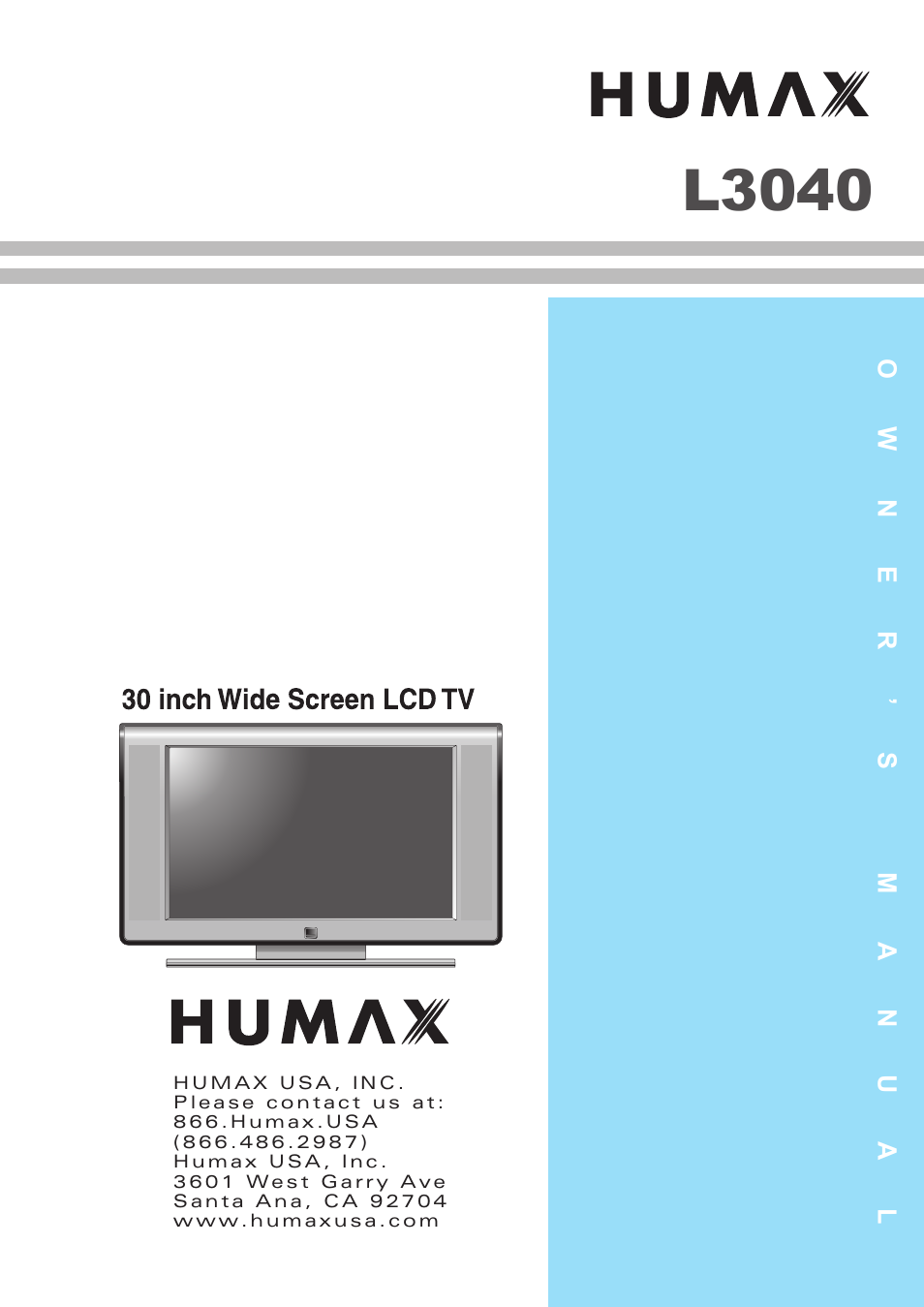 Humax L3040 User Manual | 65 pages