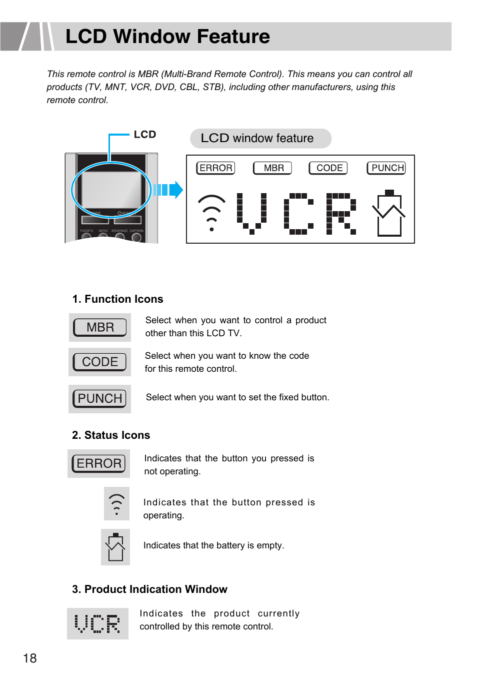 Lcd window feature | Humax L3040 User Manual | Page 18 / 65