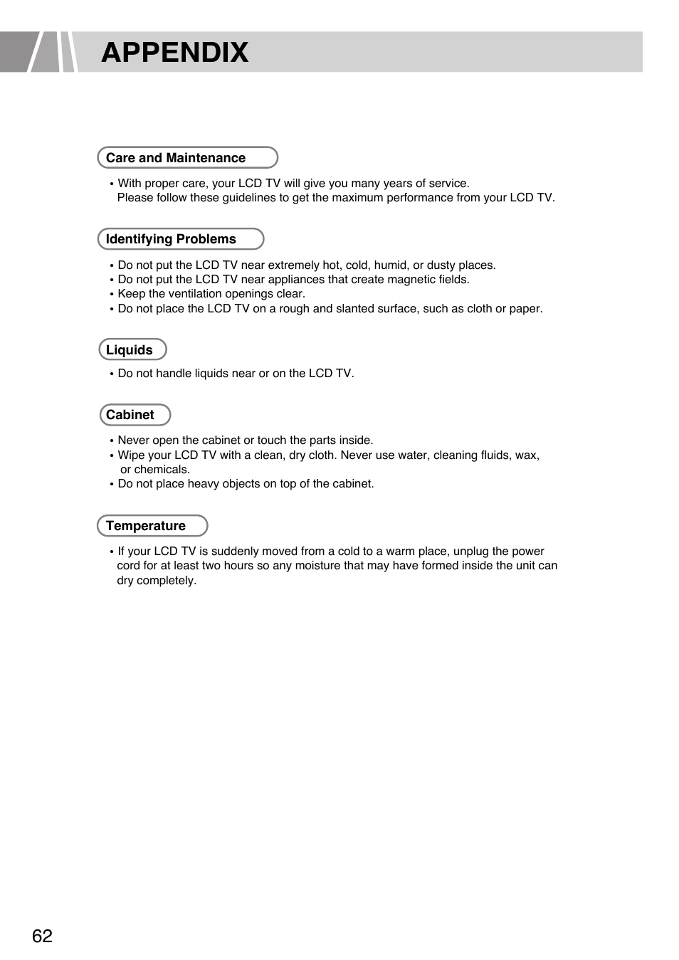 Appendix | Humax L3040 User Manual | Page 62 / 65