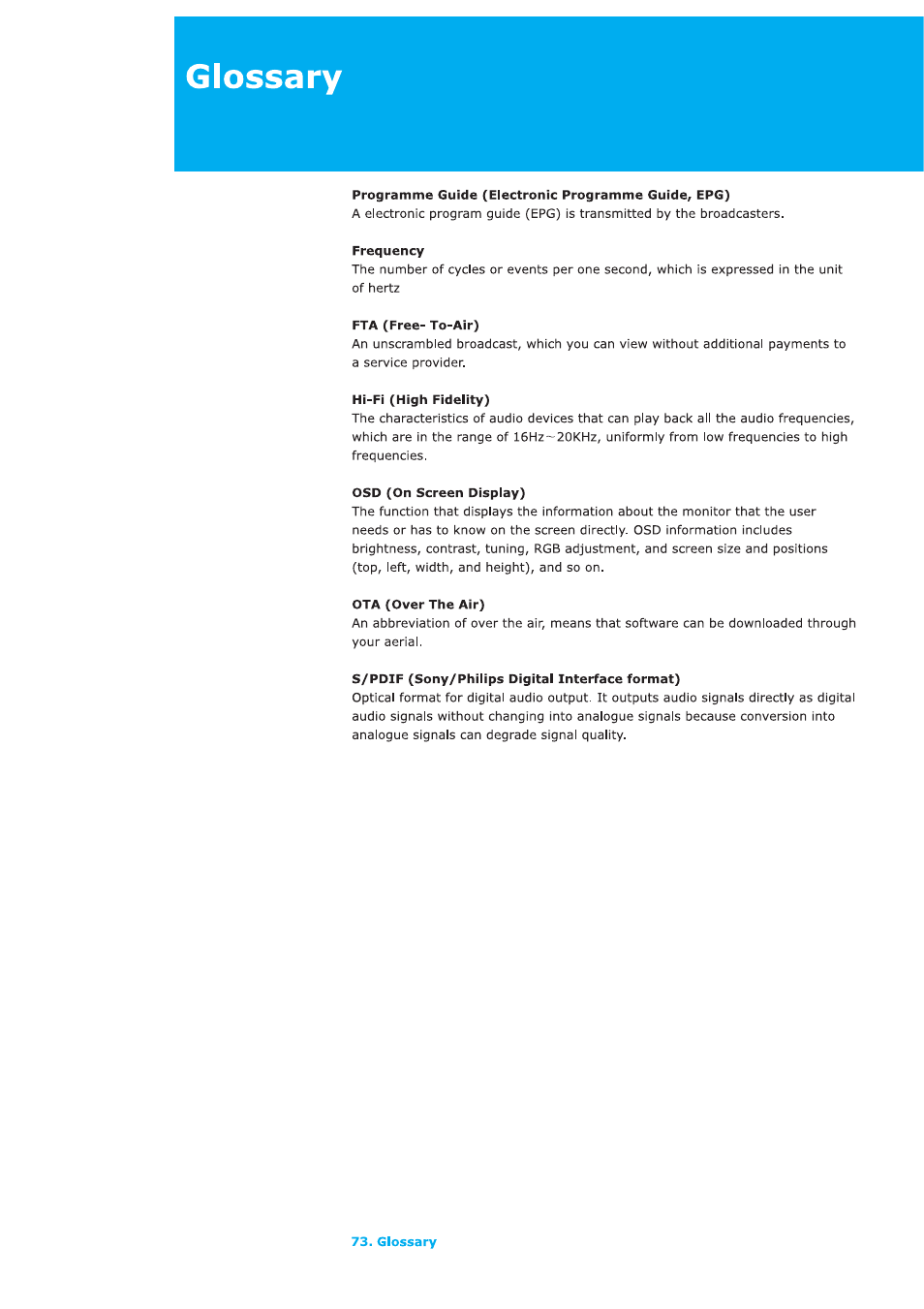 Humax LAU-32TPVR User Manual | Page 74 / 76