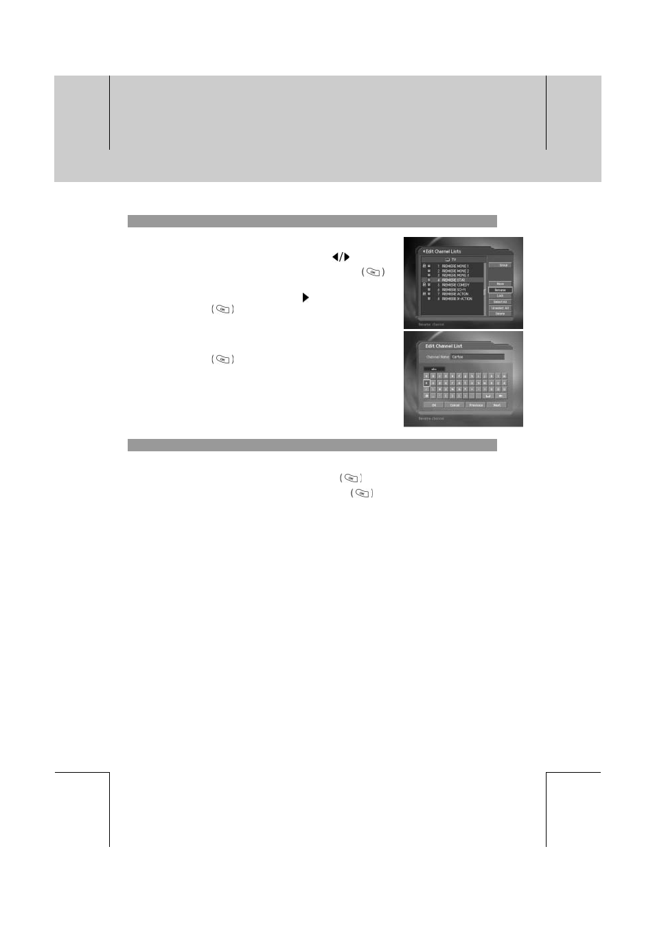 Channel list | Humax PVR-8100T User Manual | Page 41 / 88