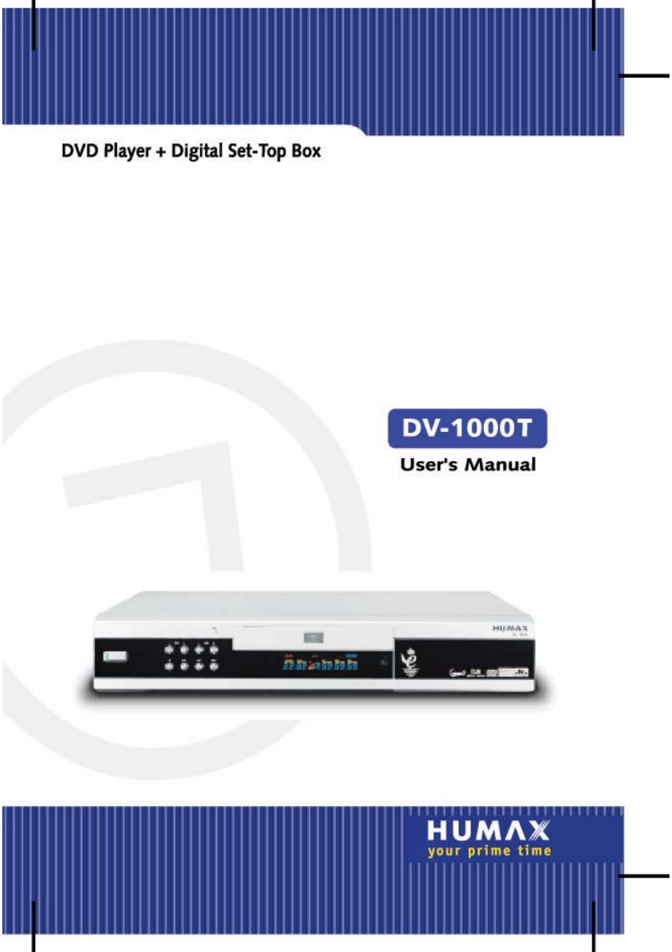 Humax DV-1000T User Manual | 105 pages