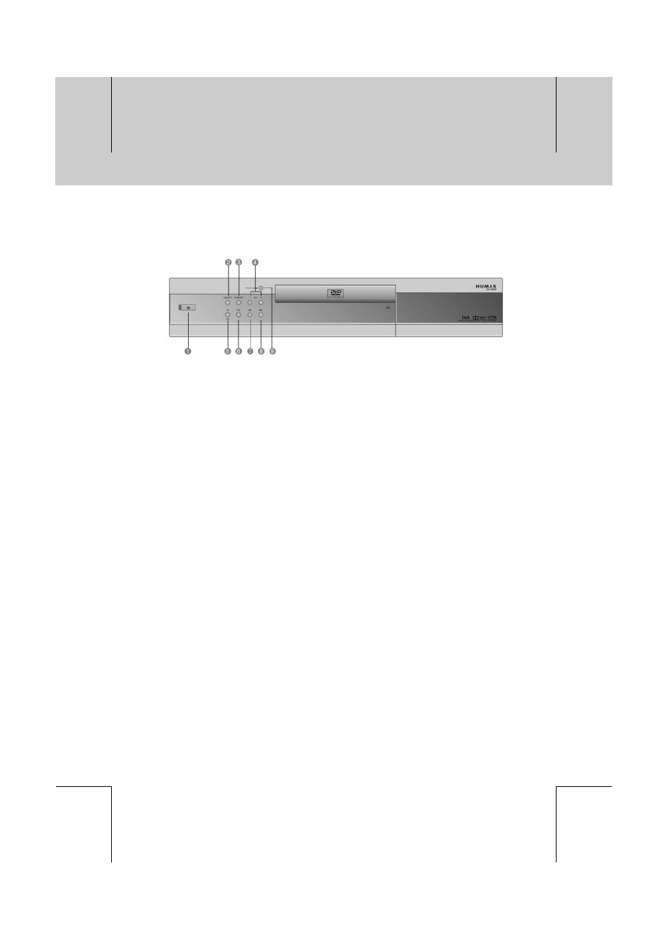 2 front panel, Gb 13 | Humax DV-1000T User Manual | Page 14 / 105