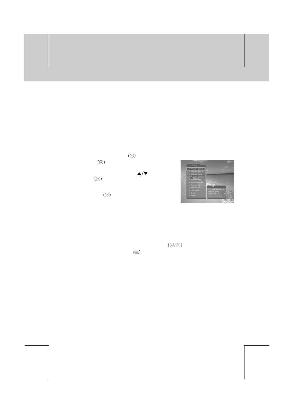 Channel list | Humax DV-1000T User Manual | Page 33 / 105