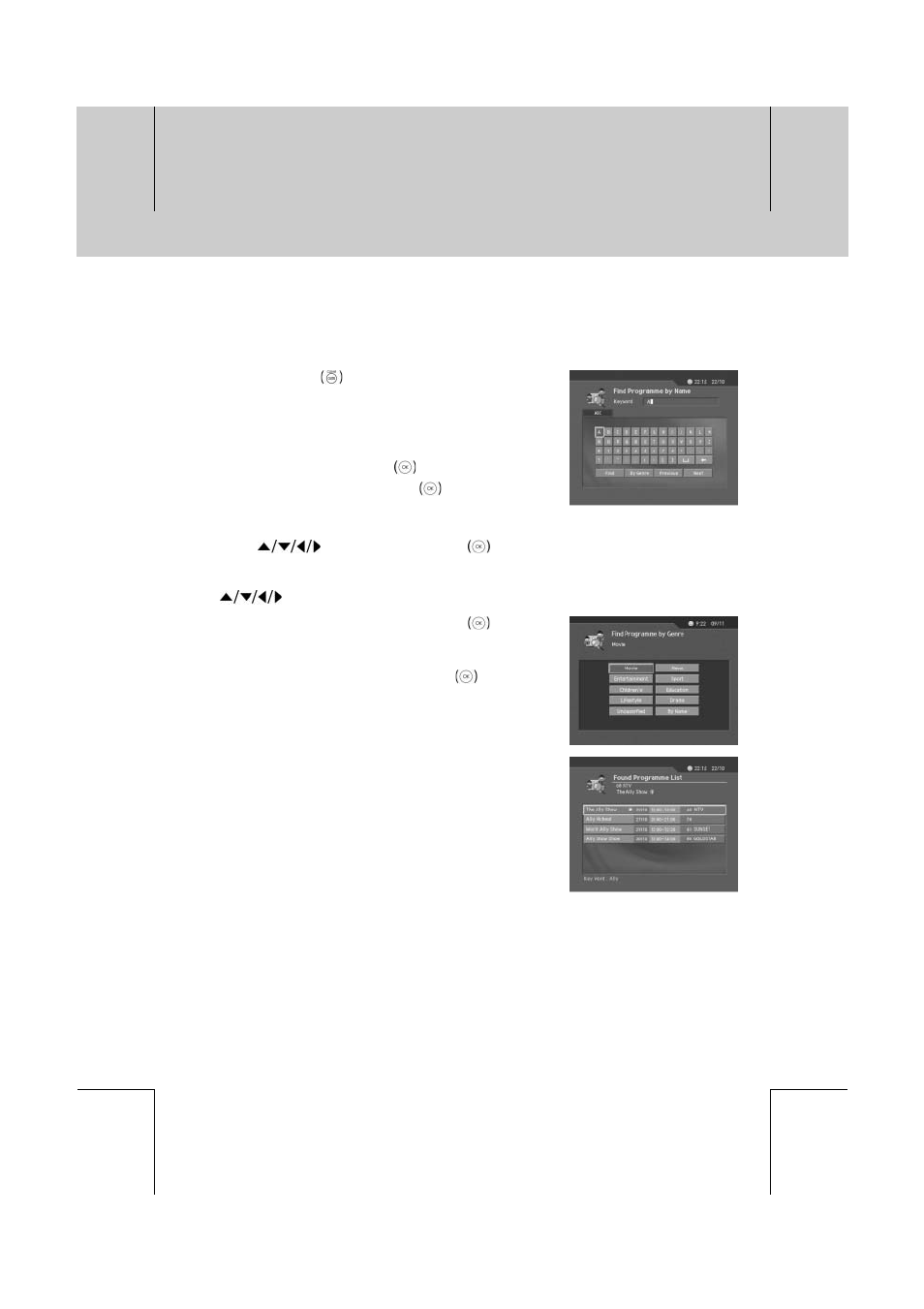 Programme guide | Humax DV-1000T User Manual | Page 43 / 105