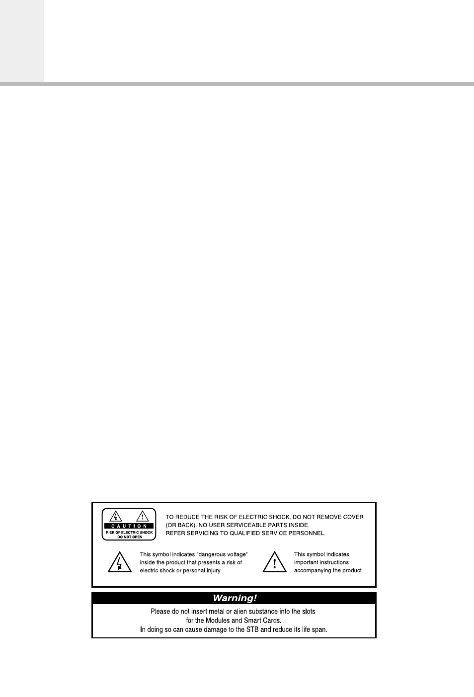 Safety | Humax IR-5410Z+ User Manual | Page 3 / 48