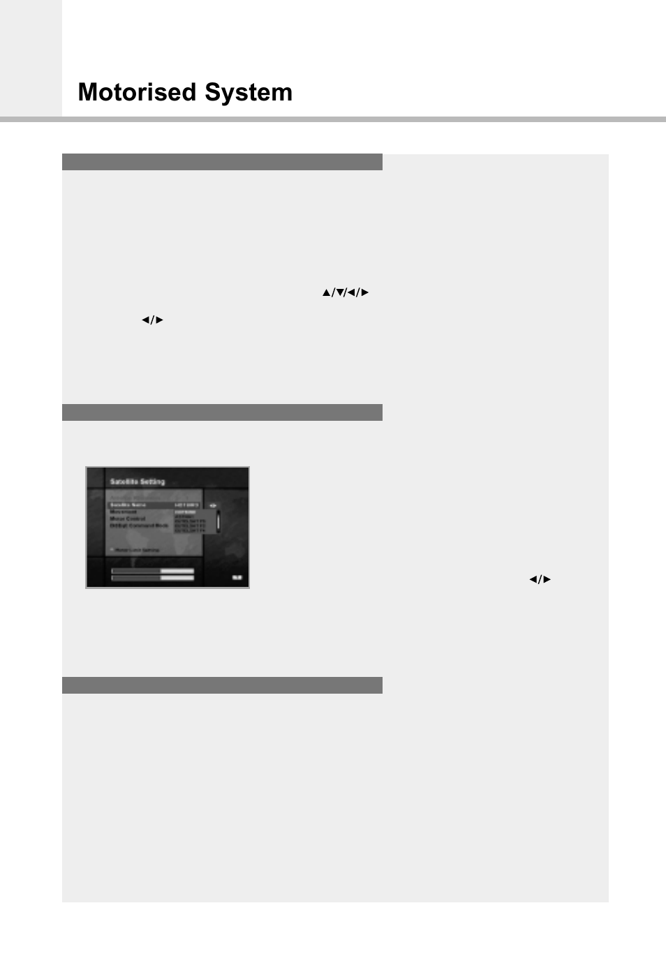Motorised system | Humax CI-5100X User Manual | Page 40 / 46