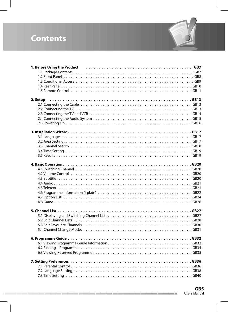 Humax CX-FOX C II User Manual | Page 6 / 64