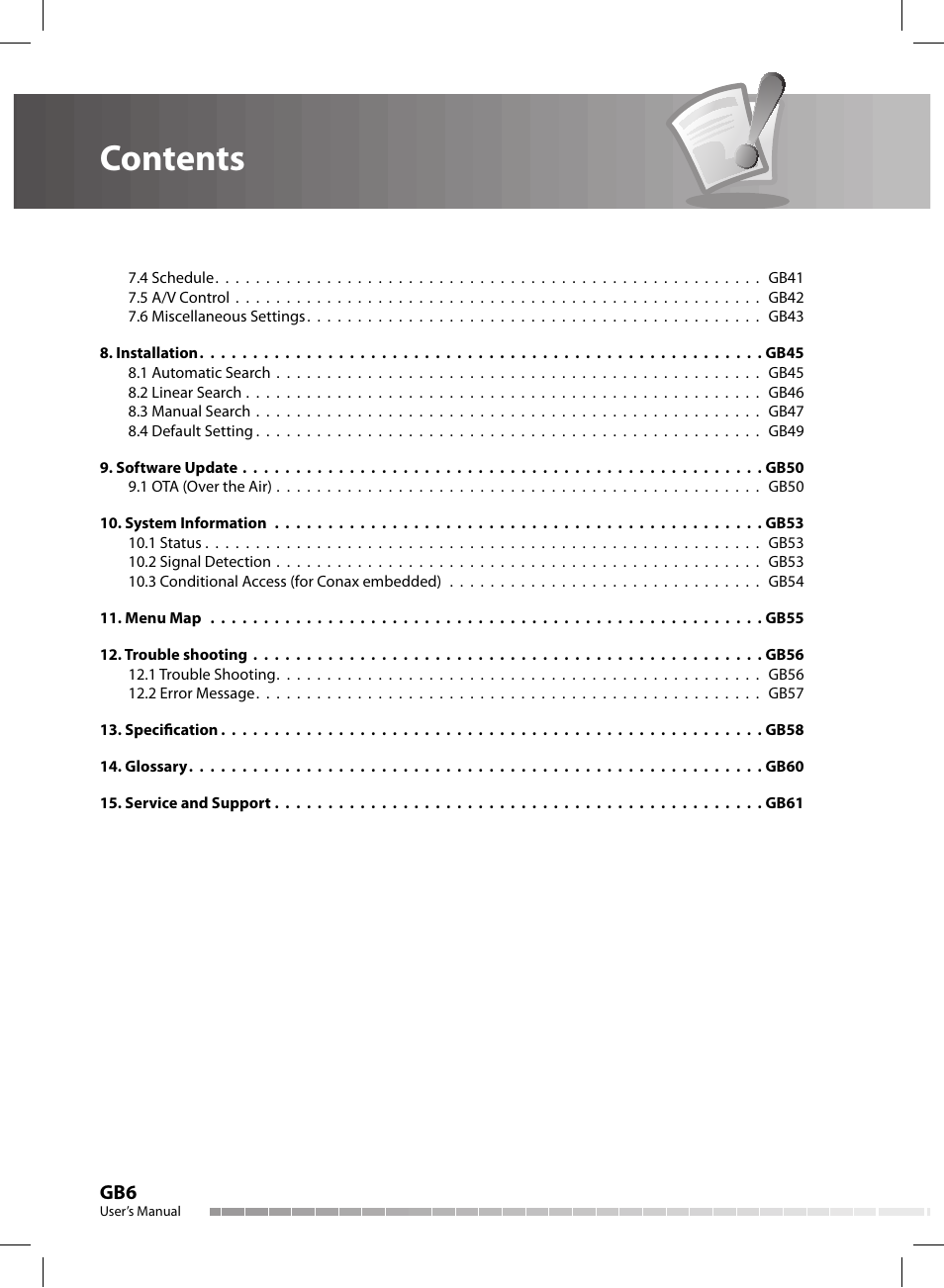 Humax CX-FOX C II User Manual | Page 7 / 64