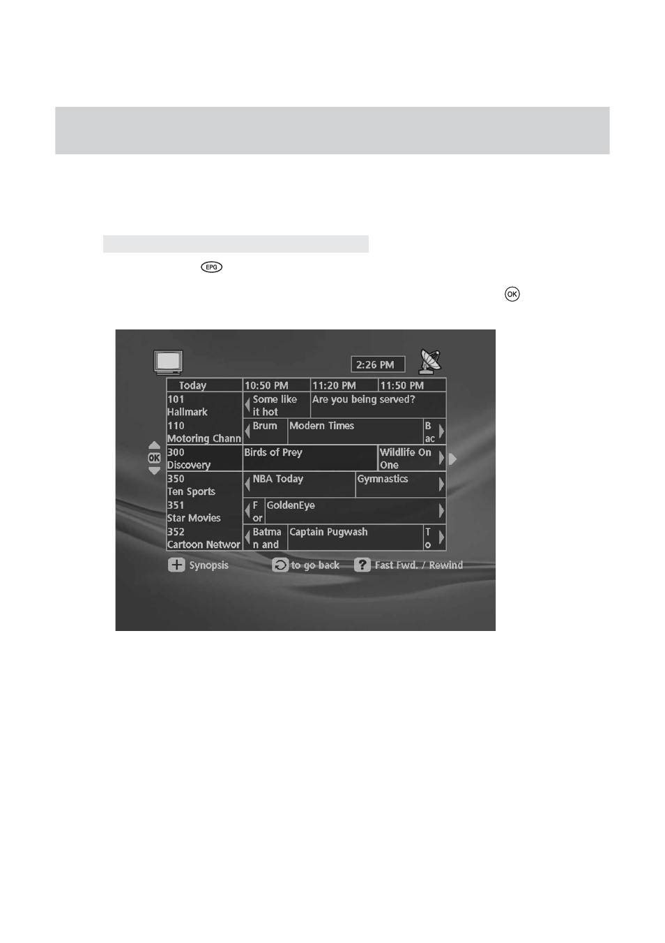 Using the epg (electronic programme guide) | Humax ND-1200C User Manual | Page 19 / 49