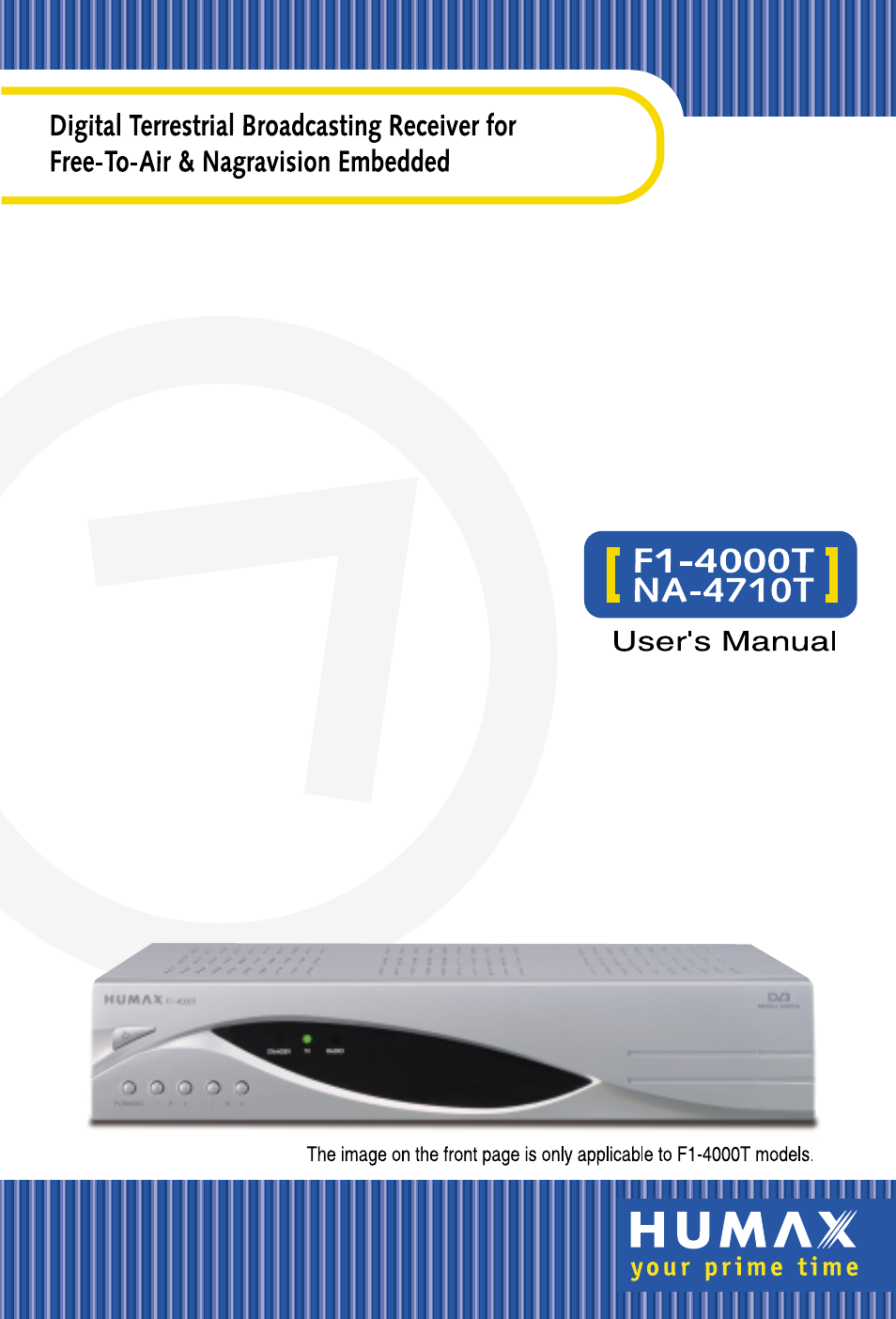 Humax F1-4000T User Manual | 40 pages