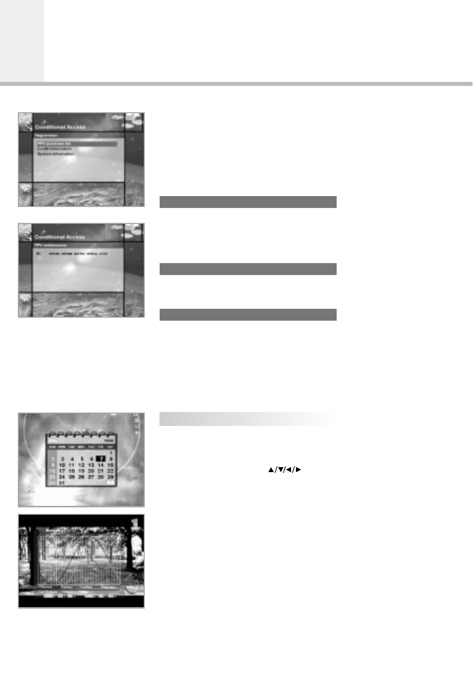 Guide of main menu | Humax F1-4000T User Manual | Page 34 / 40