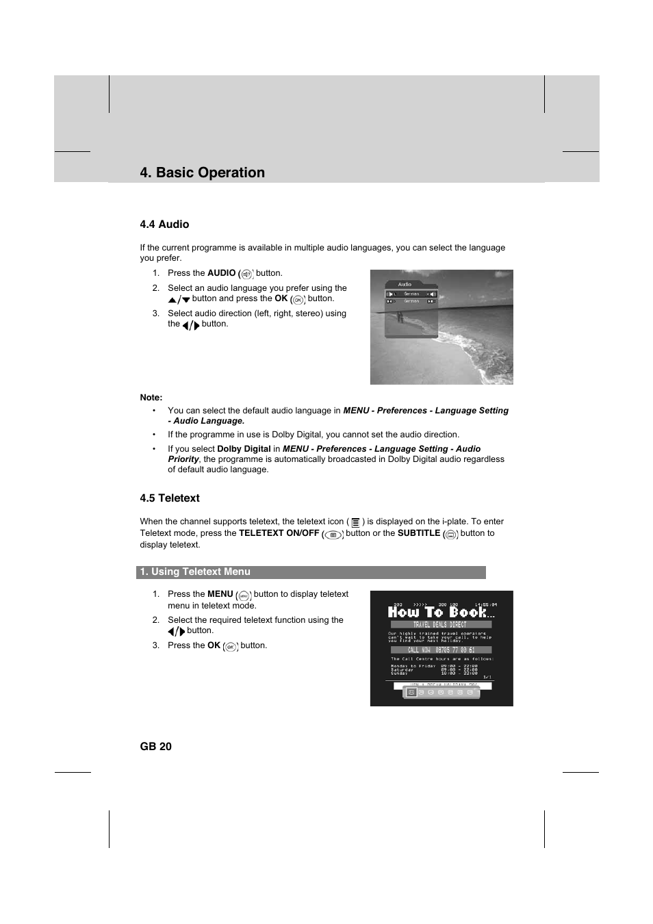 Basic operation | Humax IR-FOX C User Manual | Page 21 / 64