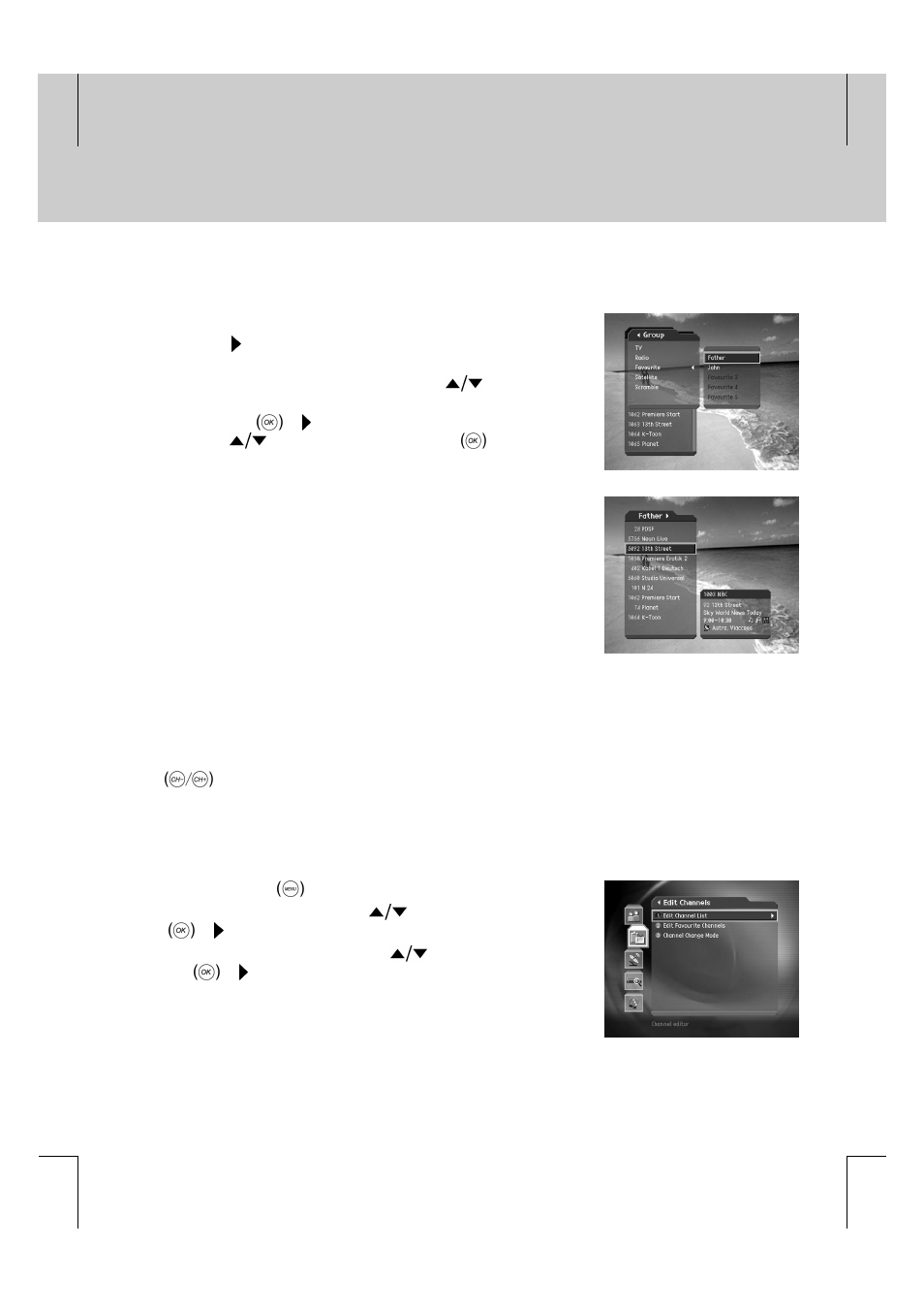 Channel list | Humax F2-FOX User Manual | Page 24 / 78