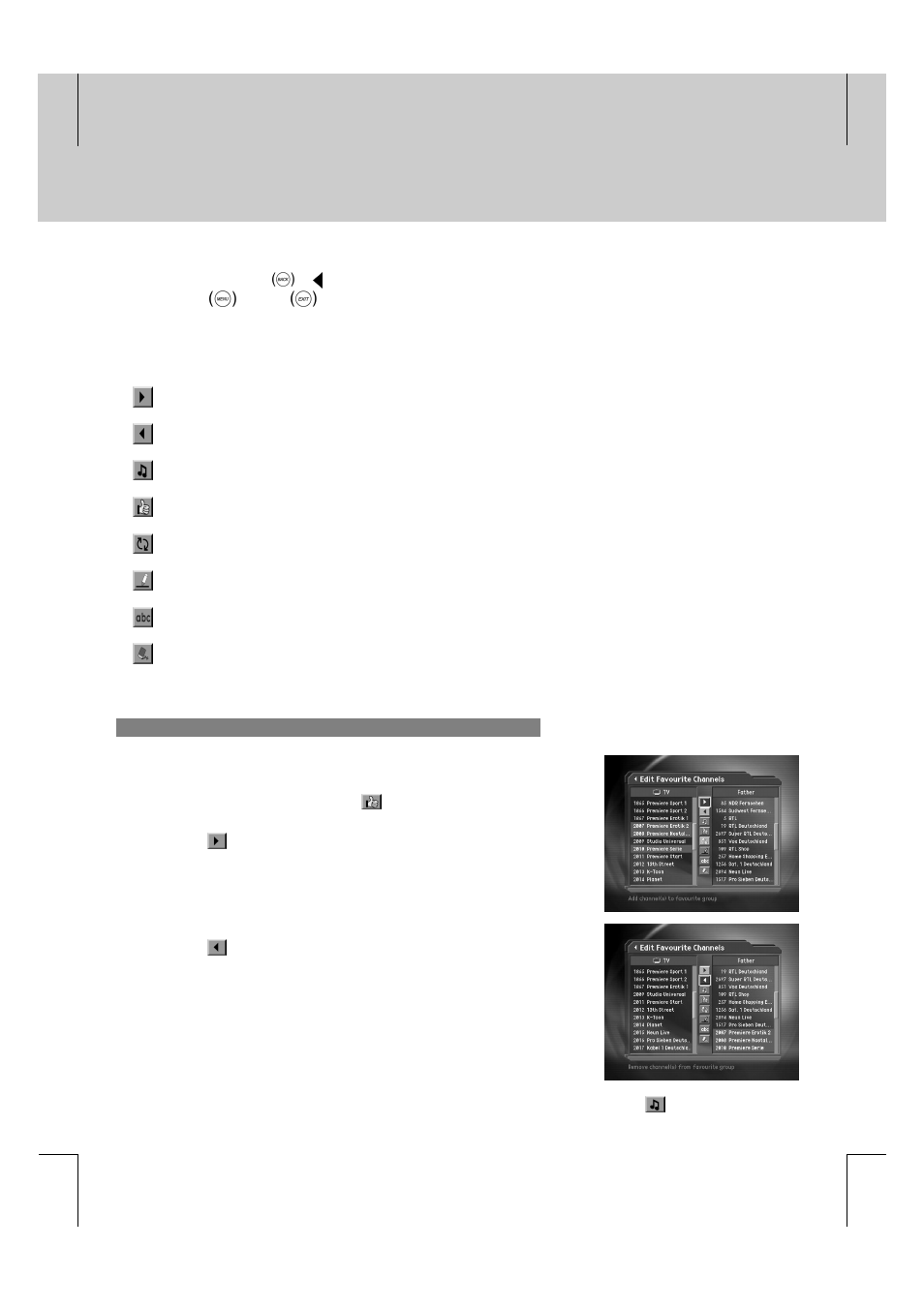 Channel list | Humax F2-FOX User Manual | Page 28 / 78