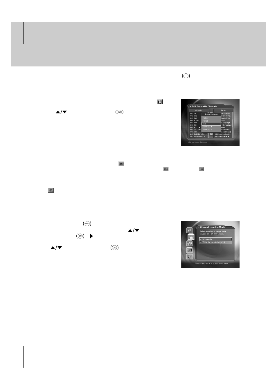 Channel list | Humax F2-FOX User Manual | Page 30 / 78