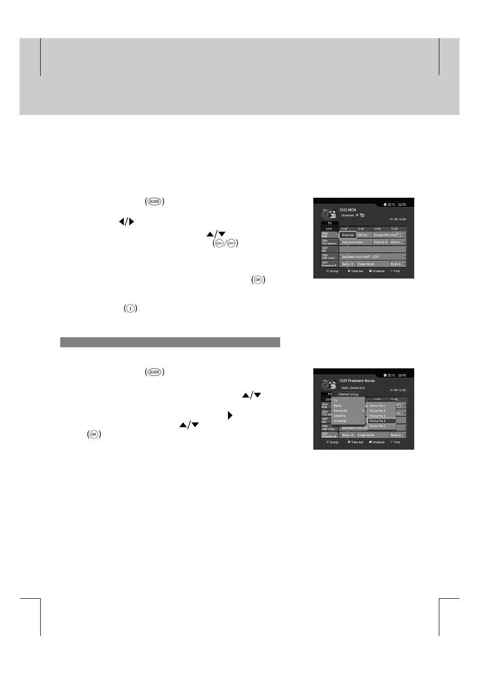 Programme guide | Humax F2-FOX User Manual | Page 31 / 78