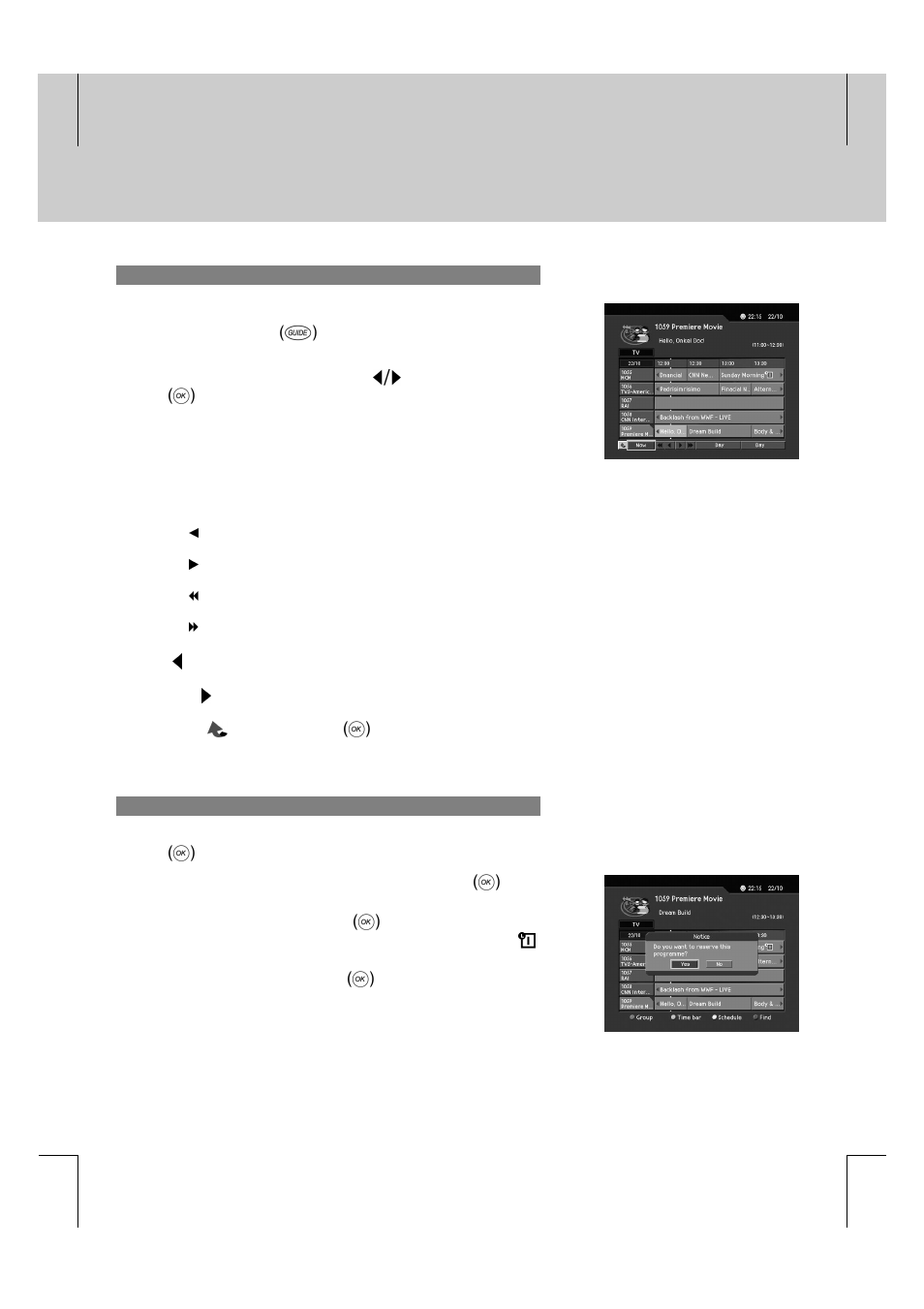 Programme guide | Humax F2-FOX User Manual | Page 32 / 78