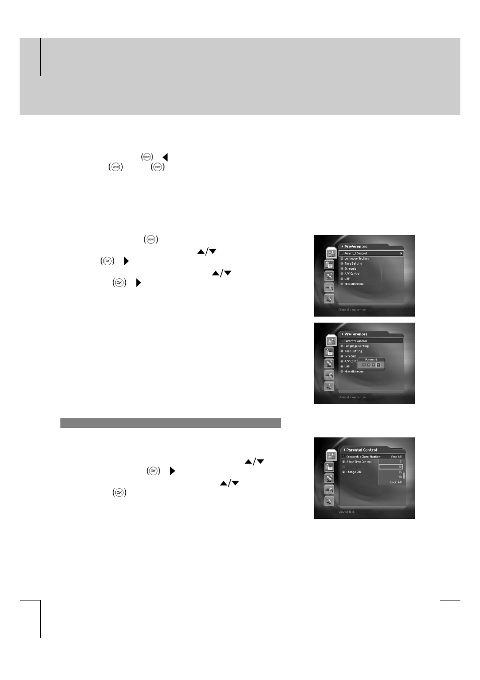 Setting preferences | Humax F2-FOX User Manual | Page 36 / 78