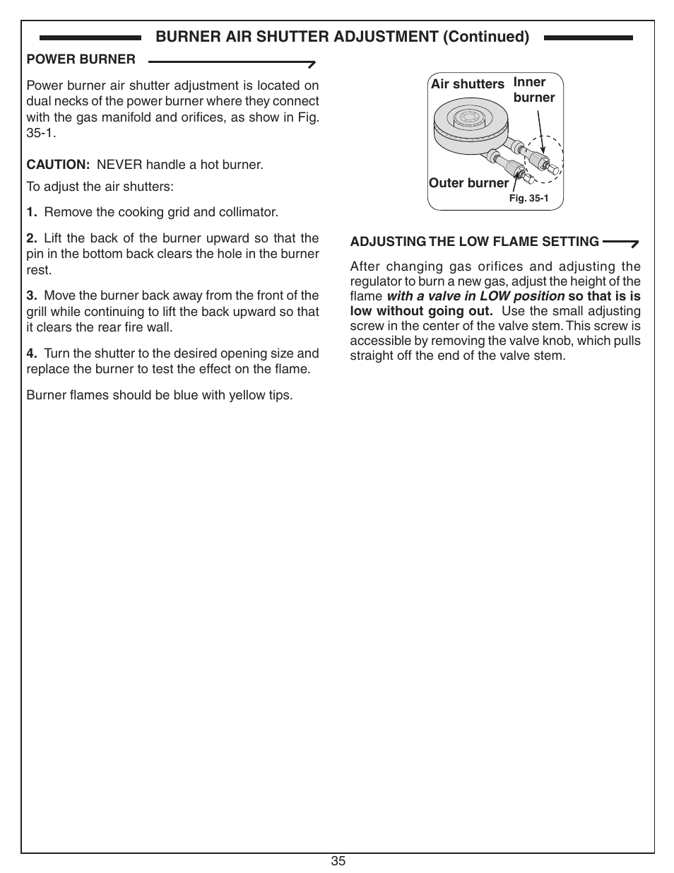 Fire Magic ECHELON E660 User Manual | Page 35 / 38