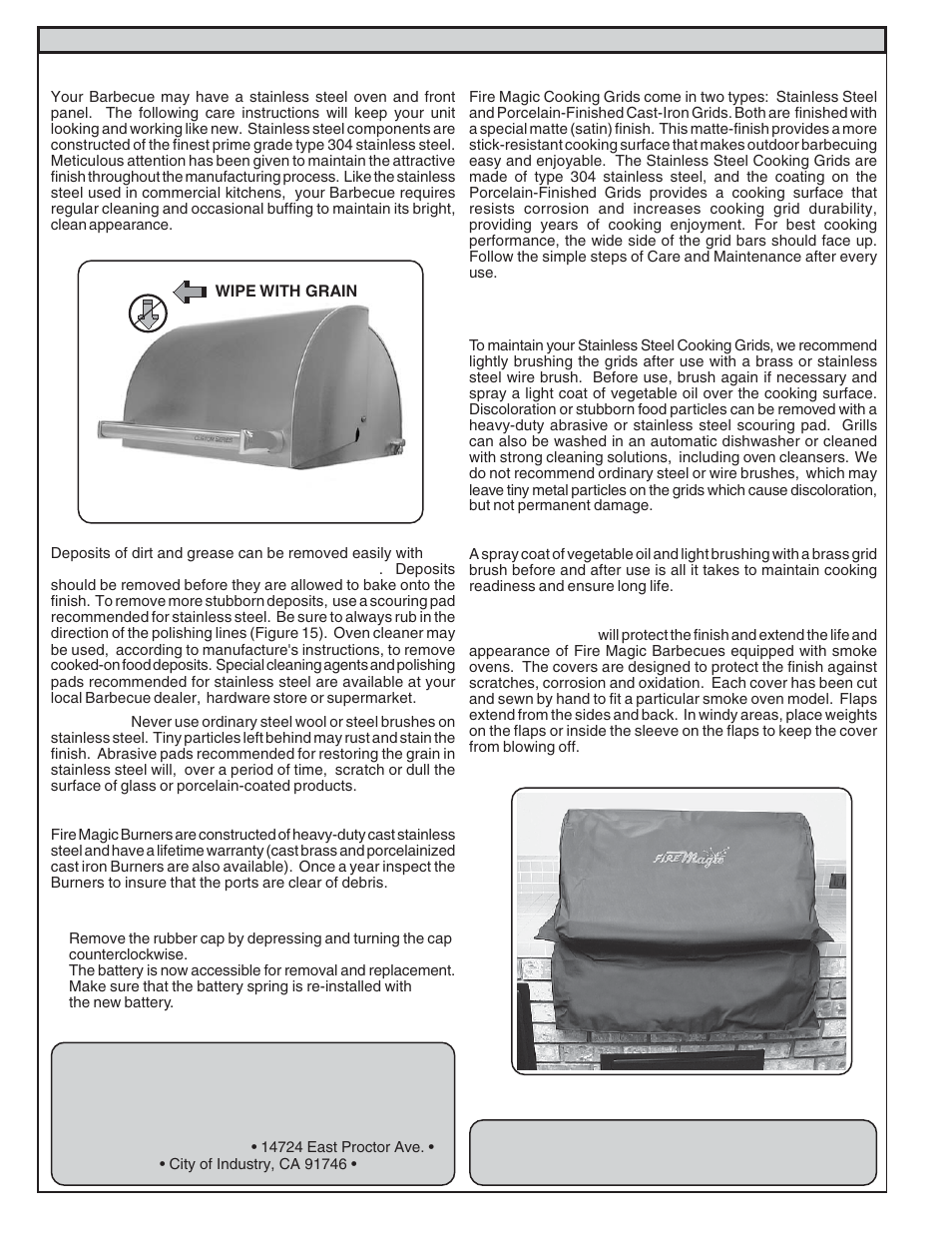 Fire Magic Elite 50 User Manual | Page 14 / 16