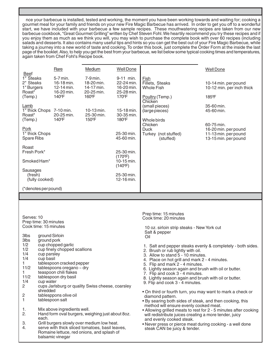 Fire Magic Elite 50 User Manual | Page 15 / 16