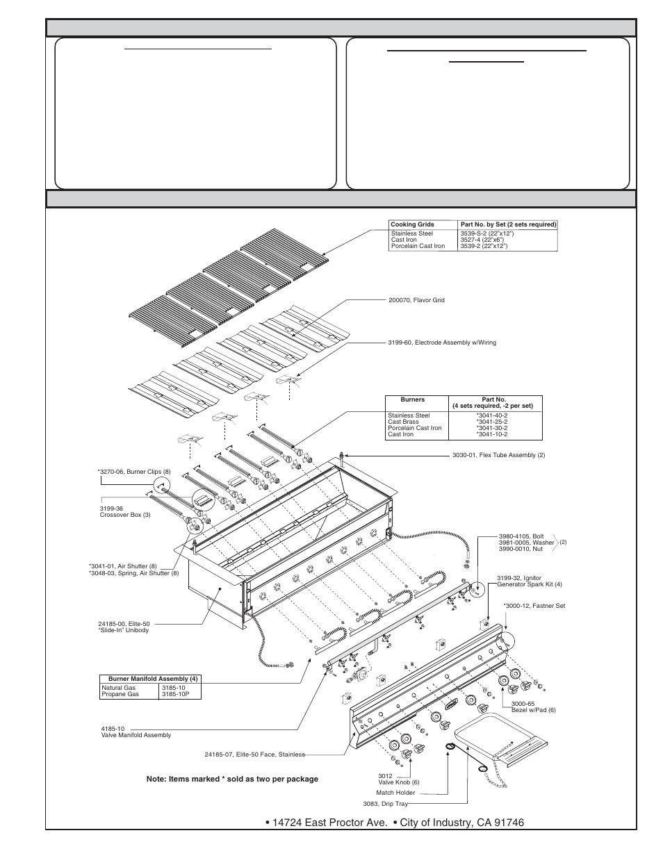 Tools and supplies required for installation | Fire Magic Elite 50 User Manual | Page 3 / 16