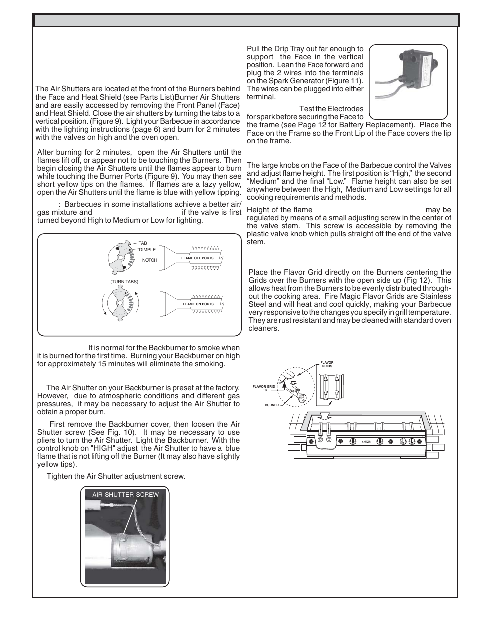 Adjusting your elite 50 gourmet barbecue | Fire Magic Elite 50 User Manual | Page 9 / 16